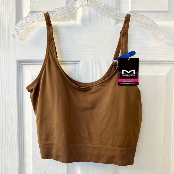 Maidenform XL Smoothing Seamless Cropped Cami - Picture 7 of 11